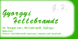 gyorgyi hellebrandt business card